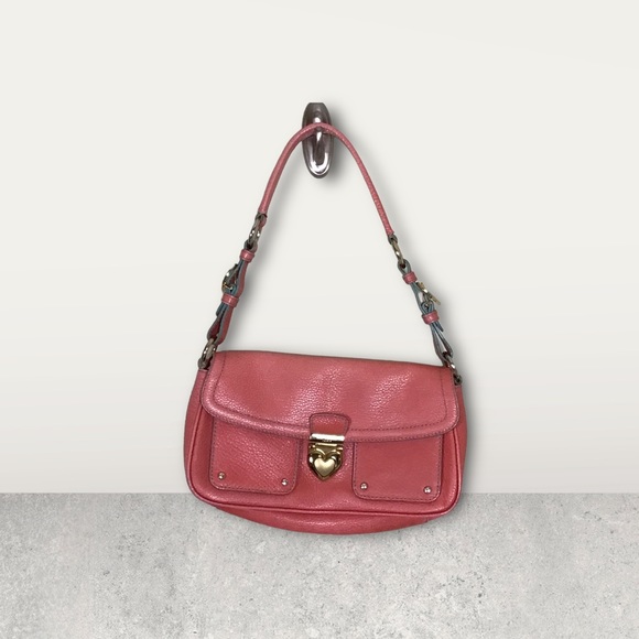 Lovcat Paris leather pink underarm baguette EUC y2k *Rare* - Picture 4 of 10